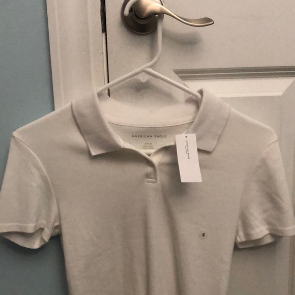 American Eagle Outfitters Tops - American Eagle white collar t shirt